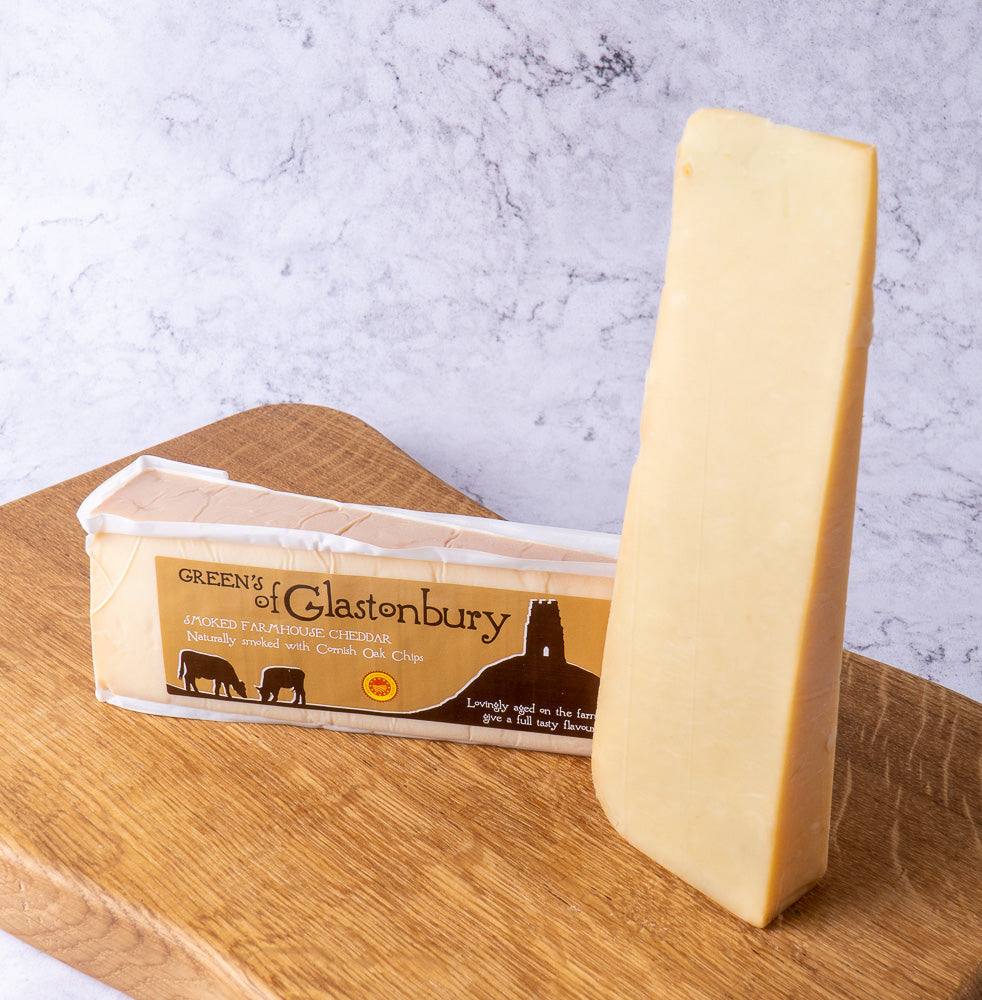 Smoked Cheddar - Greens of Glastonbury - The Cheese Market 